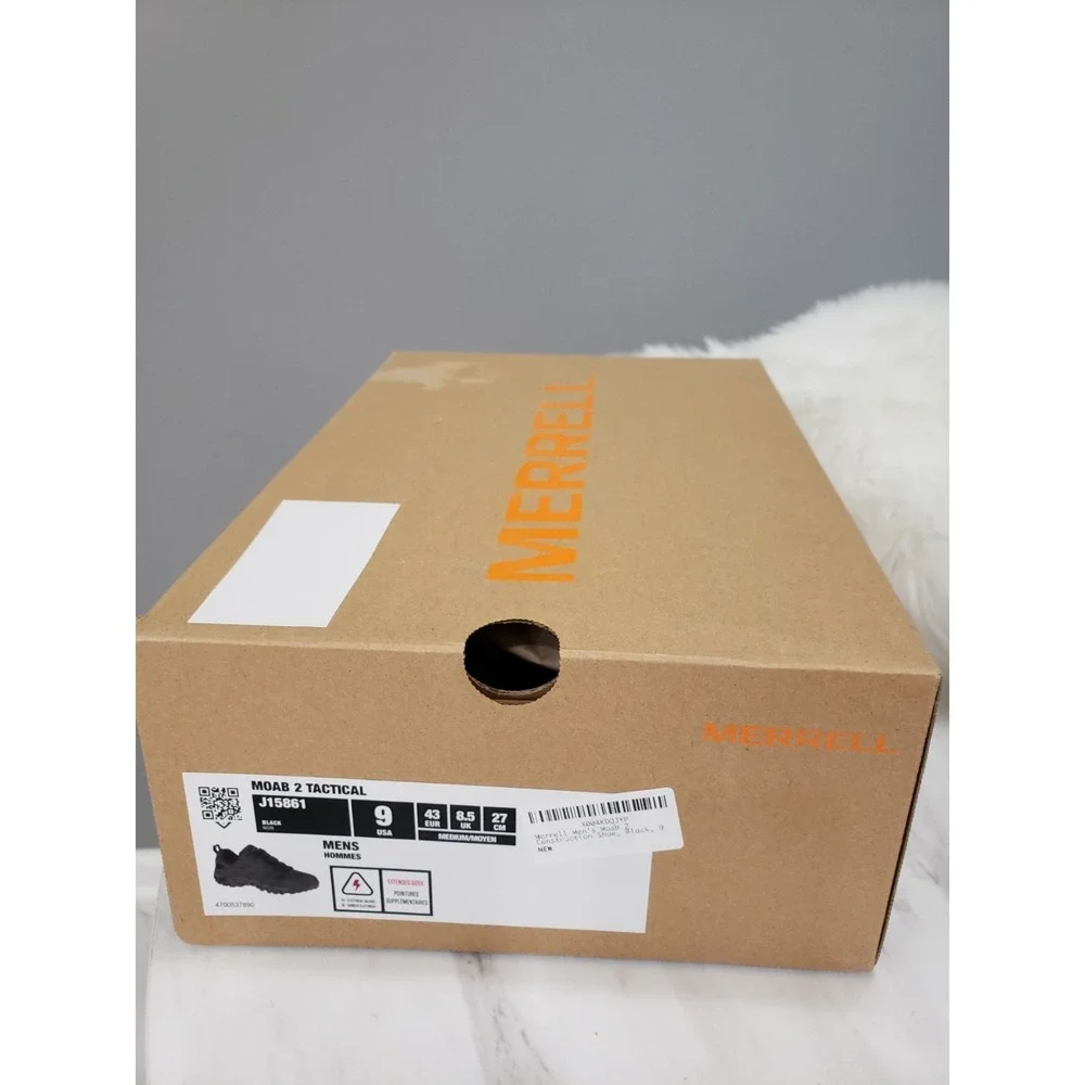 Merrell Moab 2 Tactical‎ Shoes Black - Mens - J15861 - Size 9 BRAND NEW IN BOX